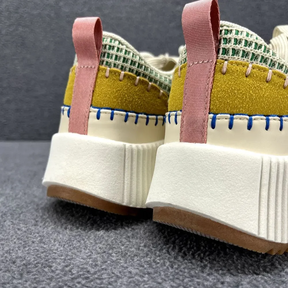 Nicole Miller Shoes Womens‎ 7 Beige Brita Mixed Woven sneaker